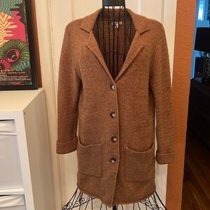 J Crew Long Button Front Woman's Sweater-Size S